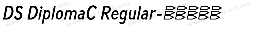DS DiplomaC Regular字体转换